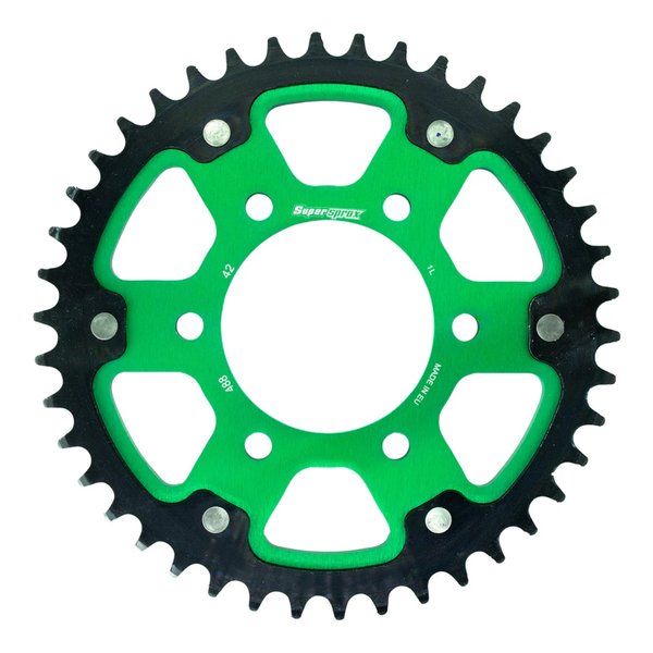 【10日は24時間限定クーポン配布】Supersprox スーパースプロックス SPX REAR STEALTH 488-42T GRN RST-48842-GRN (2534524) 代引不可 送料無料