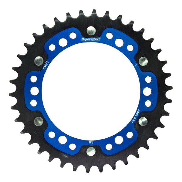 【10日は24時間限定クーポン配布】Supersprox スーパースプロックス SPX REAR STEALTH 846/2-38T BLU RST-846/238-BLU (2534578) 代引不可 送料無料