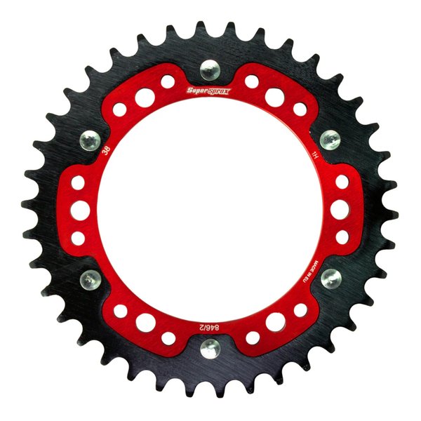 【10日は24時間限定クーポン配布】Supersprox スーパースプロックス SPX REAR STEALTH 846/2-38T RED RST-846/238-RED (2534580) 代引不可 送料無料