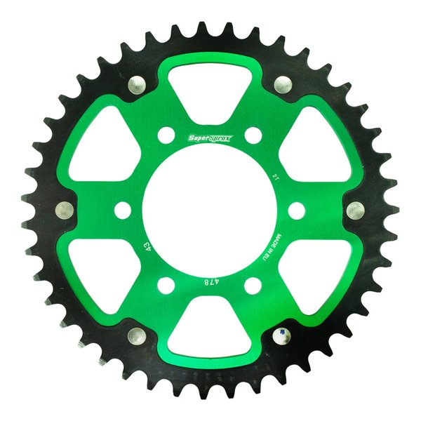 【10日は24時間限定クーポン配布】Supersprox スーパースプロックス SPX REAR STEALTH 478-43T GRN RST-47843-GRN (2534479) 代引不可 送料無料