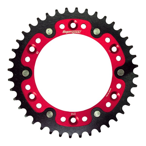 【10日は24時間限定クーポン配布】Supersprox スーパースプロックス SPX REAR STEALTH 210-40T RED RST-21040-RED (2534429) 代引不可 送料無料