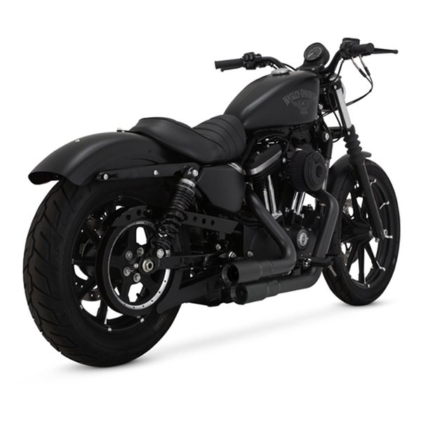 【25日は24時間限定クーポン配布】VANCE&HINES(バンスアンドハインズ)Mini-Granades 2-2 ミニグレネード ブラック マフラー SPORTSTER 04-13 46884(2630393)代引不可 送料無料|e-zoa SHOP