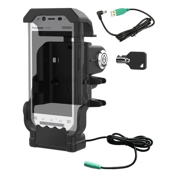 【25日は24時間限定クーポン配布】RAM MOUNTS ラムマウントGDSパワードック Panasonic FZ-N1/F1専用 キーロック付 ボール無 RAM-HOL-PAN11PKLU RAM-HOL-PAN11PKLU(2635534)代引不可 送料無料｜e-zoa SHOP