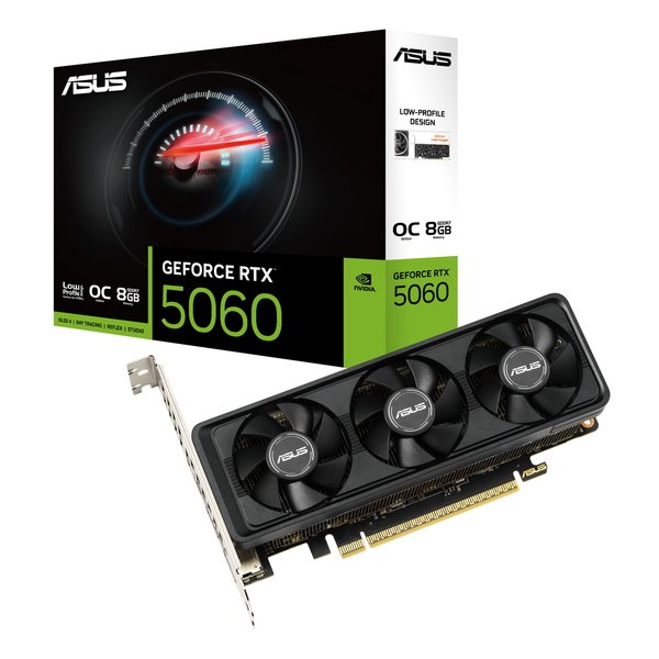 【20日は24時間限定クーポン配布】ASUS エイスース GeForce RTX 5060 LP BRK 8GB GDDR7 OC Edition グラフィックボード 転送不可 RTX5060-O8G-LP-BRK (2658190) 代引不可 送料無料