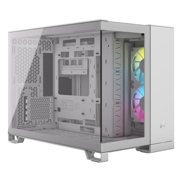 【20日は24時間限定クーポン配布】CORSAIR コルセア ミドルタワー型PCケース iCUE LINK 2500X RGB microATX/ピラーレス/ホワイト CC-9011268-WW (2654326) 代引不可 送料無料