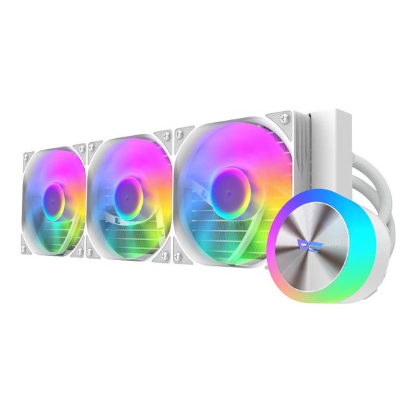 【15日は24時間限定クーポン配布】darkFlash（ダークフラッシュ） 水冷CPUクーラー DG360 WHITE DG360ARGB-WHITE (2655869) 送料無料