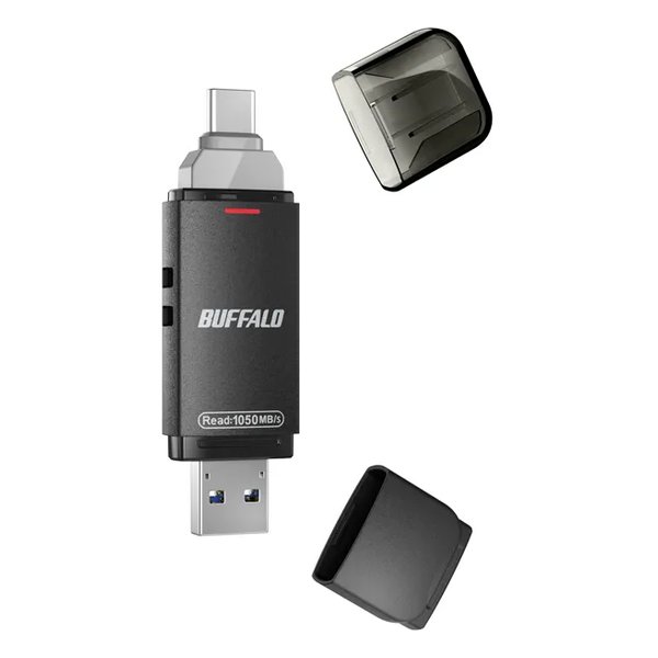 【20日は24時間限定クーポン配布】BUFFALO バッファロー Type-C/Aコネクター両対応 高速帯S2TB SSD-SDH2.0U3BA/D (2659251) 送料無料