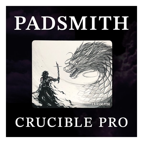【20日は24時間限定クーポン配布】Padsmith（パッドスミス） ゲーミングマウスパッド Crucible Pro 490×420×3mm/ドラゴン PD-CRUCIBLE-PRO (2658792) 代引不可 送料無料