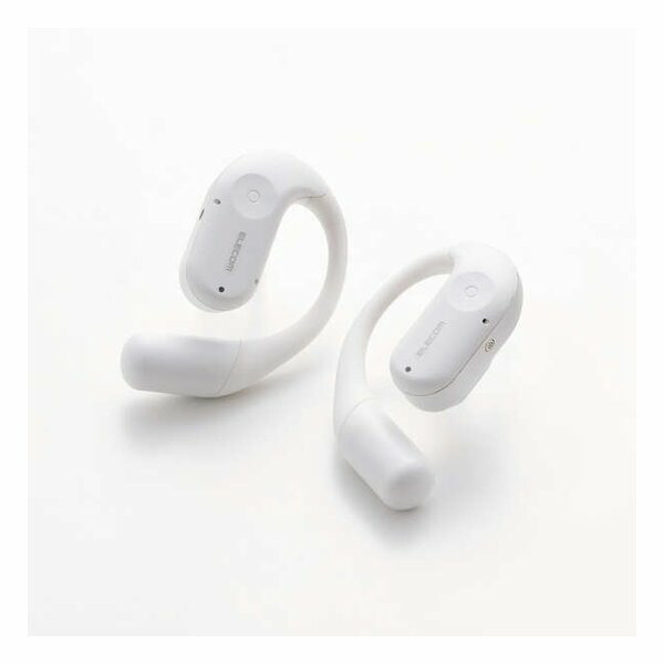 【15日は24時間限定クーポン配布】ELECOM エレコム Bluetoothイヤホン/完全ワイヤレス/オープンイヤー型/IPX5/ホワイト LBT-OWS02WH (2661482) 送料無料