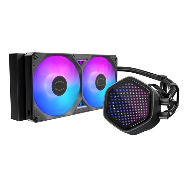 【25日は24時間限定クーポン配布】Cooler Master クーラーマスターMasterLiquid 240 Atmos II Pixel LED ブラック MLX-D24M-A25SZ-P1(2658422)代引不可 送料無料｜e-zoa SHOP