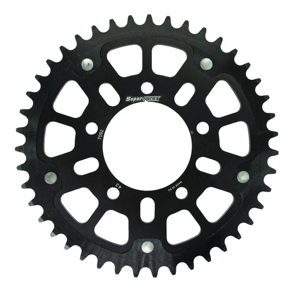 【25日は24時間限定クーポン配布】Supersprox スーパースプロックスSPX REAR STEALTH 7092-43T BLK RST-7092:43-BLK(2587515)代引不可 送料無料|e-zoa SHOP