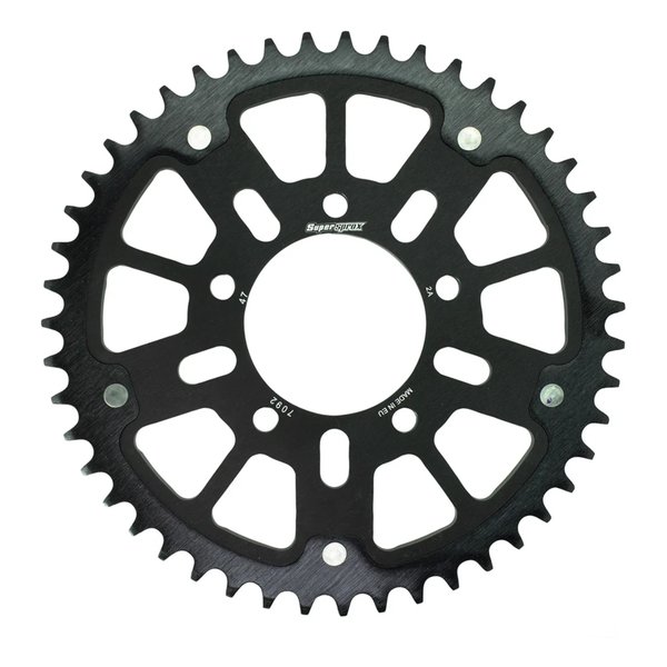【10日は24時間限定クーポン配布】Supersprox スーパースプロックス SPX REAR STEALTH 7092-47T BLK RST-7092:47-BLK (2587519) 代引不可 送料無料