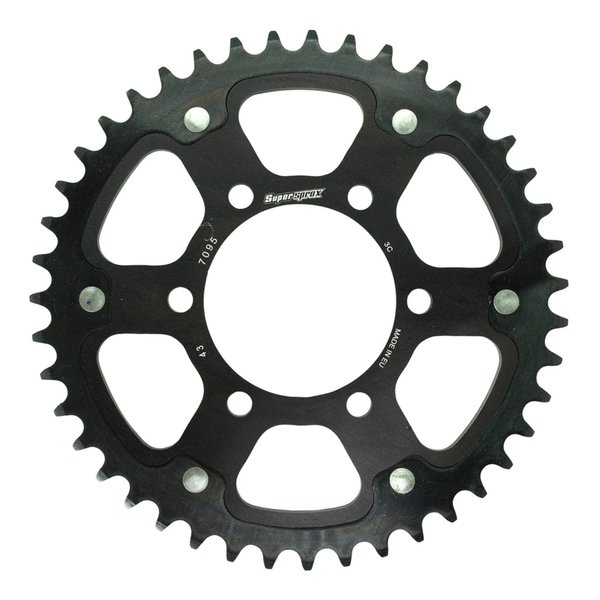 【10日は24時間限定クーポン配布】Supersprox スーパースプロックス SPX REAR STEALTH 7095-43T BLK RST-7095:43-BLK (2587535) 代引不可 送料無料
