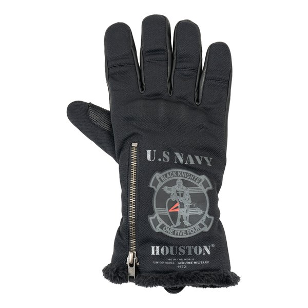 【20日は24時間限定クーポン配布】HOUSTON ヒューストン バイク用 HTVG-2516W BLACK KNIGHTS TYPE LEATHER GLOVE ブラック/Lサイズ HTVG-2516W/BLACK/L (2658099) 送料無料