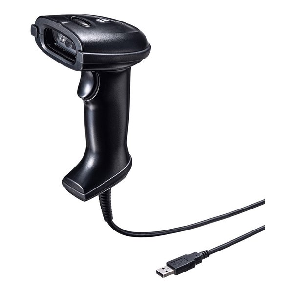 【15日は24時間限定クーポン配布】SANWA SUPPLY サンワサプライ 2次元バーコードリーダー ハンディタイプ BCR-2D5BK (2663563) 代引不可 送料無料