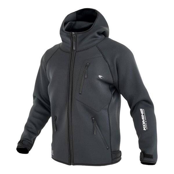 【15日は24時間限定クーポン配布】KOMINE コミネ ＪＫ－６３２ ＥＮＩＧＭＡ ＷＥＴＳＵＩＴ ＨＯＯＤＩＥ ブラック ＸＬサイズ JK-632/BK/XL (2622380) 代引不可 送料無料