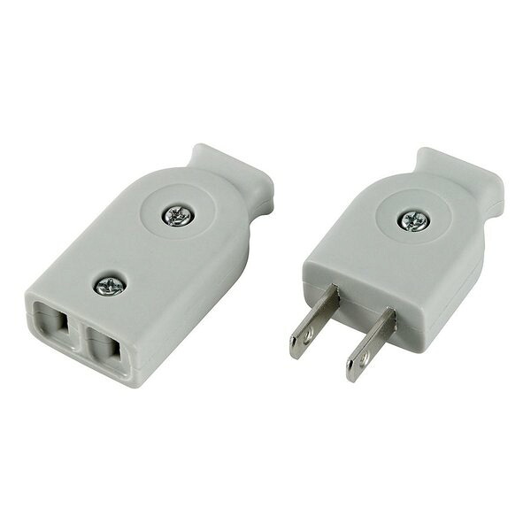 【楽天市場】【1日はポイント2倍＆クーポン配布】ELPA エルパ平型コネクター 平形コード用/125V/15A/グレー A-21H GY ...
