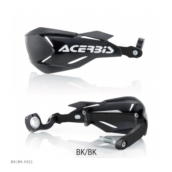 【15日は24時間限定クーポン配布】ACERBIS アチェルビス AC X-FACTORYハンドガード BK/BK ブラック/ブラック AC-22397BK/BK (2644648) 代引不可 送料無料