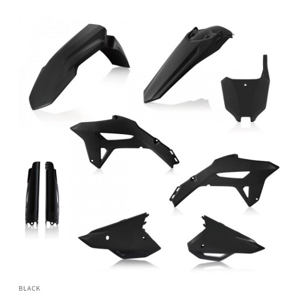 【15日は24時間限定クーポン配布】ACERBIS アチェルビス PLASTICフルキット CRF250R 22-24 BK ブラック AC-24559BK (2645128) 代引不可 送料無料