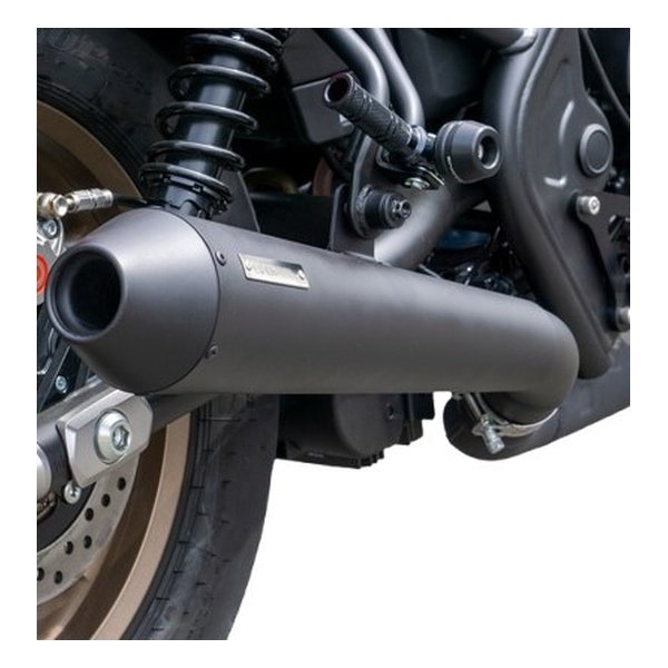 【10日は24時間限定クーポン配布】OVER Racing（オーヴァーレーシング） SSメガホン S/Oマフラー BLK 17-131-02 (2651834) 代引不可 送料無料
