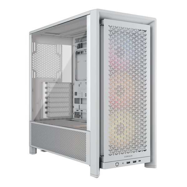 【20日は24時間限定クーポン配布】CORSAIR コルセア ミドルタワー型PCケース FRAME 4000D RS ARGB White E-ATX/RGBファン3基/ホワイト CC-9011297-WW (2646926) 代引不可 送料無料