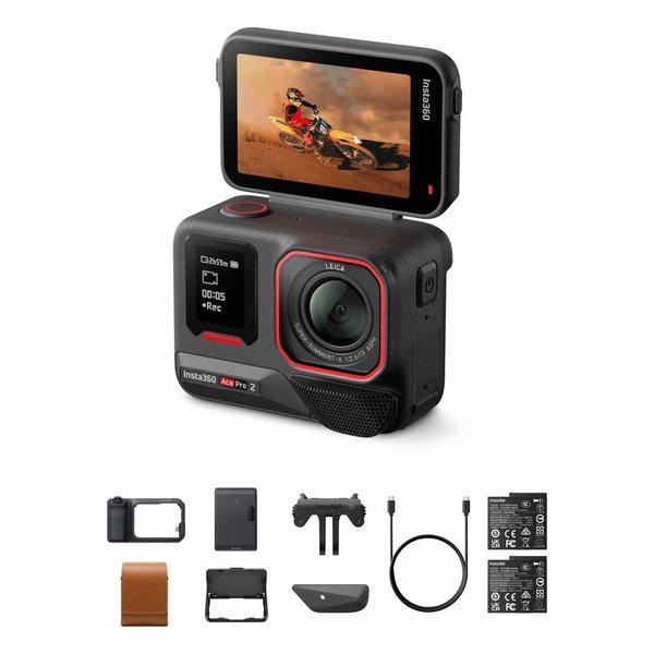 【25日は24時間限定クーポン配布】Insta 360 インスタ360Ace Pro 2 ポケットプリンターキット ミッドナイトブラック CINSBBGA-ACEPRO2141(2668566)代引不可 送料無料｜e-zoa SHOP
