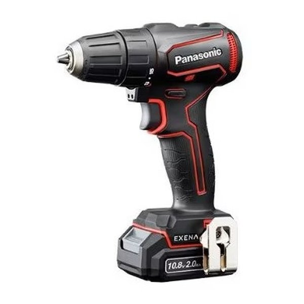 【20日は24時間限定クーポン配布】Panasonic パナソニック 充電ドリルドライバー チャックタイプ/10.8V 2.0Ah 電池×2個/急速充電器/ケース/赤 EZ1D31F10D-R (2673525) 送料無料