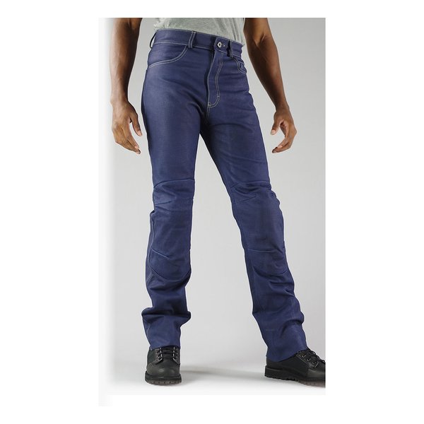 【15日は24時間限定クーポン配布】KOMINE コミネ PK-632P VENT LEATHE JEANS I.BLUE WM 02-632/BL/WM (2477936) 代引不可 送料無料