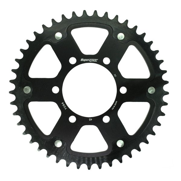 【10日は24時間限定クーポン配布】Supersprox スーパースプロックス SPX REAR STEALTH 7094-45T BLK RST-7094:45-BLK (2587527) 代引不可 送料無料