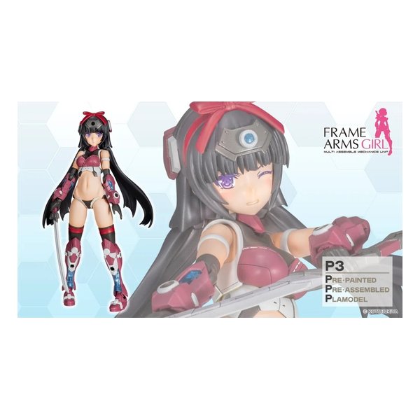 【20日は24時間限定クーポン配布】壽屋（コトブキヤ） プラモデル フレームアームズ・ガール P3 マガツキ くノ一 Ver. 塗装組立済/150mm FG166 (2673331) 代引不可 送料無料