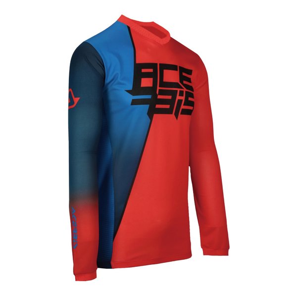 【10日は24時間限定クーポン配布】ACERBIS アチェルビス J-TRACK SEVENジャージ レッド/ブルー Ｌサイズ AC-25886RD/BL3 (2645489) 代引不可 送料無料