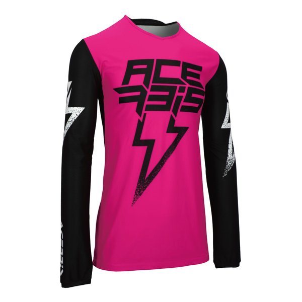 【10日は24時間限定クーポン配布】ACERBIS アチェルビス X-FLEX BLIZZARDジャージ ブラック/ピンク Ｓサイズ AC-26037BK/PK1 (2645535) 代引不可 送料無料