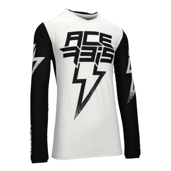 【10日は24時間限定クーポン配布】ACERBIS アチェルビス X-FLEX BLIZZARDジャージ ホワイト/ブラック ３ＸＬサイズ AC-26037WH/BK6 (2645558) 代引不可 送料無料