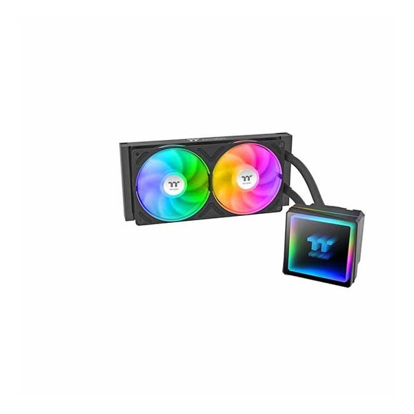 【15日は24時間限定クーポン配布】thermaltake サーマルテイク TH240 V3 ARGB Sync Black All-In-One Liquid Cooler CL-W465-PL12SW-A (2673444) 代引不可 送料無料
