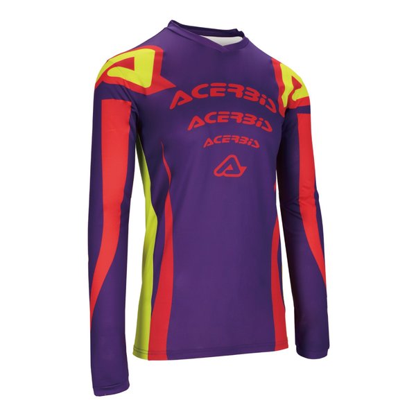 【10日は24時間限定クーポン配布】ACERBIS アチェルビス J-TRACK NASCARジャージ パープル/レッド Ｍサイズ AC-26042PP/RD2 (2645613) 代引不可 送料無料
