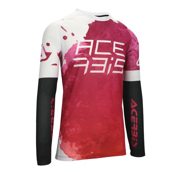 【25日は24時間限定クーポン配布】ACERBIS アチェルビスJ-WINDY WATERMARKジャージ パープル/ホワイト Ｍサイズ AC-26046PP/WH2(2645655)代引不可 送料無料｜e-zoa SHOP
