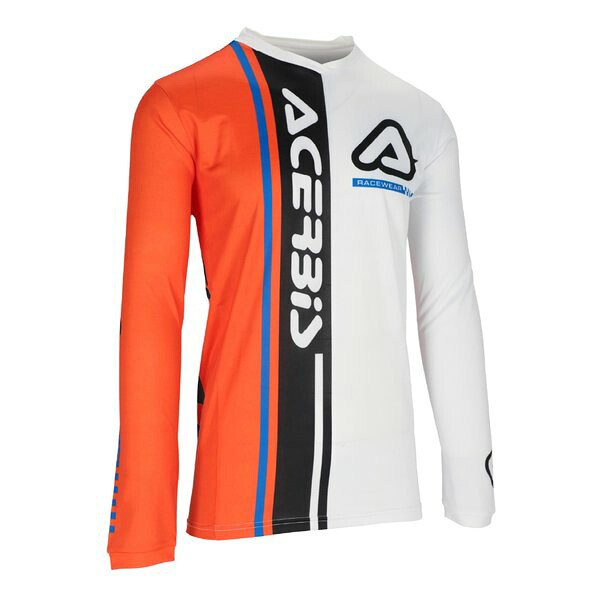 【25日は24時間限定クーポン配布】ACERBIS アチェルビスJ-TRACK CONNECTIONジャージ ホワイト/オレンジ ３ＸＬサイズ AC-26058WH/OR6(2645689)代引不可 送料無料｜e-zoa SHOP