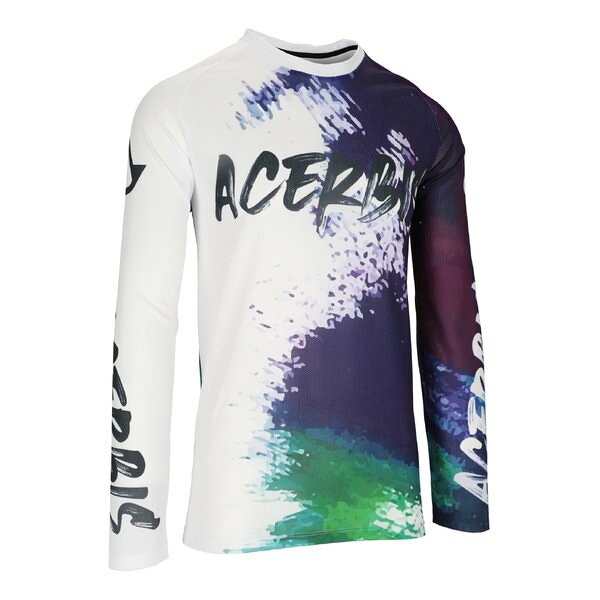 【20日は24時間限定クーポン配布】ACERBIS アチェルビス J-WINDY BRUSHジャージ ホワイト/パープル ＸＸＬサイズ AC-26066WH/PP5 (2645706) 代引不可 送料無料