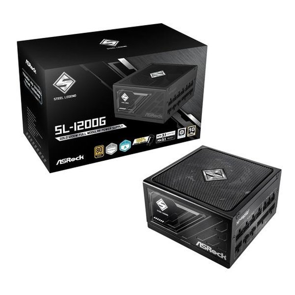 【20日は24時間限定クーポン配布】ASRock アスロック Steel Legend 1200W ブラック SL-1200G (2673735) 代引不可 送料無料