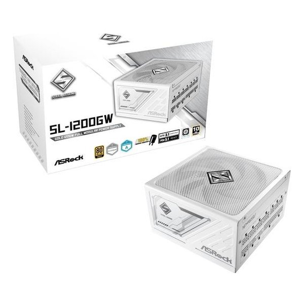 【20日は24時間限定クーポン配布】ASRock アスロック Steel Legend 1200W ホワイト SL-1200GW (2673736) 代引不可 送料無料