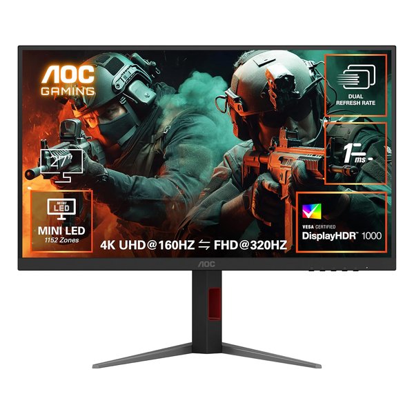 【10日は24時間限定クーポン配布】AOC エーオーシー 27インチゲーミングモニター デュアルリフレッシュレート対応 Fast IPS U27G4XM/11 (2676069) 代引不可 送料無料