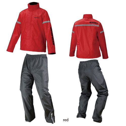 【25日は24時間限定クーポン配布】KOMINE コミネ RK-543 STD RAINWEAR RED 3XLB 03-543/RD/3XLB (2350177) 代引不可 送料無料