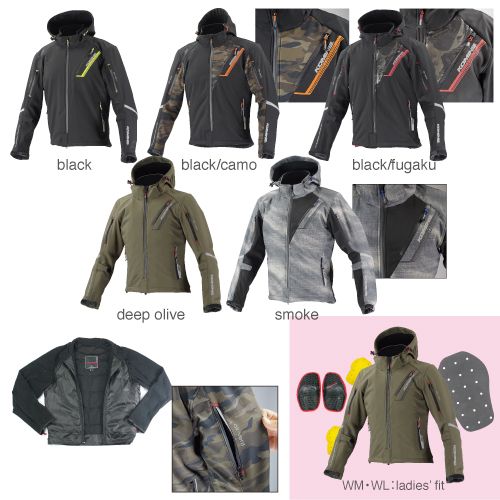 【10日は24時間限定クーポン配布】 JK-579 P SOFT W-PARKA BLK/CAMO WM 07-579/BK/カモWM (2417523) 代引不可 送料無料