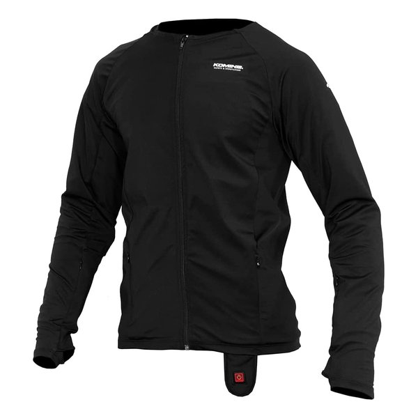【20日は24時間限定クーポン配布】KOMINE コミネ EK-317 12V WP ストレッチE-MIDDLEインナーウェア ブラック Lサイズ EK-317BKL (2551966) 代引不可 送料無料
