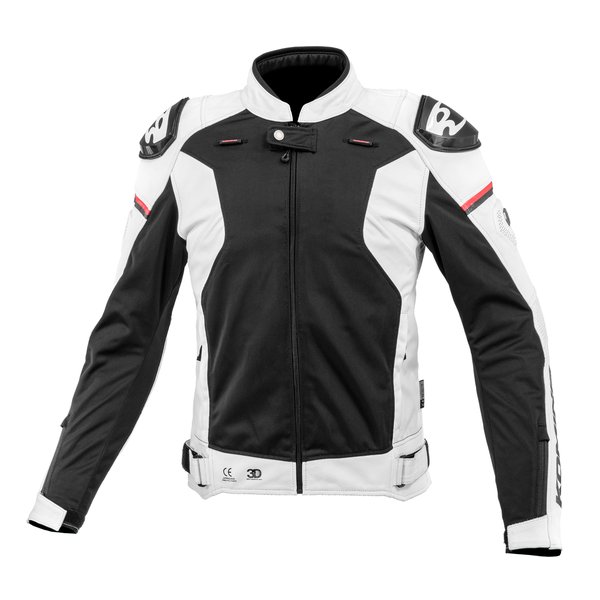 【15日は24時間限定クーポン配布】KOMINE コミネ バイク用 JK-167 レザーメッシュRスペックジャケット ホワイト メンズ XLサイズ JK-167/WHITE/XL (2589034) 代引不可 送料無料
