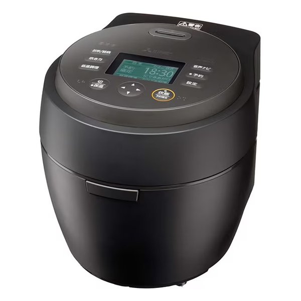 【20日は24時間限定クーポン配布】MITSUBISHI 三菱電機 ミツビシデンキ IHジャー炊飯器 5.5合炊き/本炭釜/紬/炭漆黒 すみしっこく NJ-BW10H-B (2676059) 送料無料