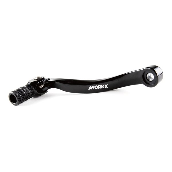 【15日は24時間限定クーポン配布】AWORKX アウォークス アルミ鍛造フットシフトレバー ブラック AW-20086 (2646069) 代引不可 送料無料