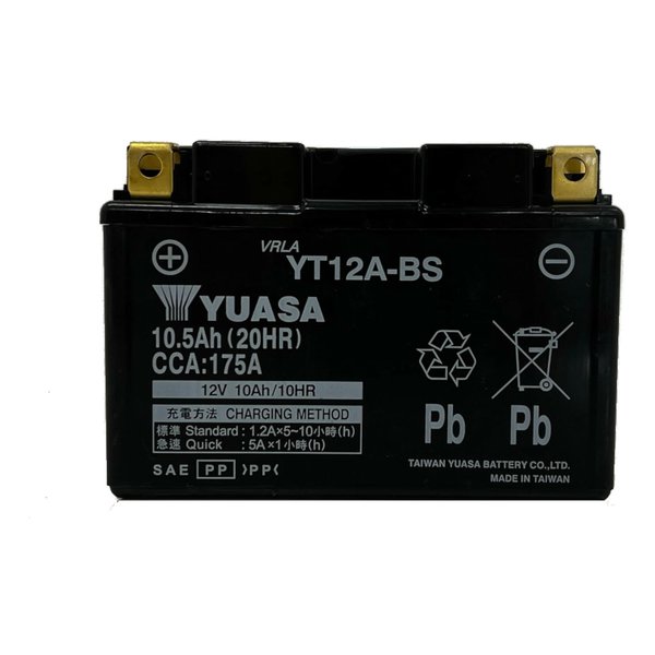【25日は24時間限定クーポン配布】TAIWAN YAUASA（タイワンユアサ）バッテリー 12V 制御弁式 YT12A-BS(2640012)代引不可 送料無料｜e-zoa SHOP