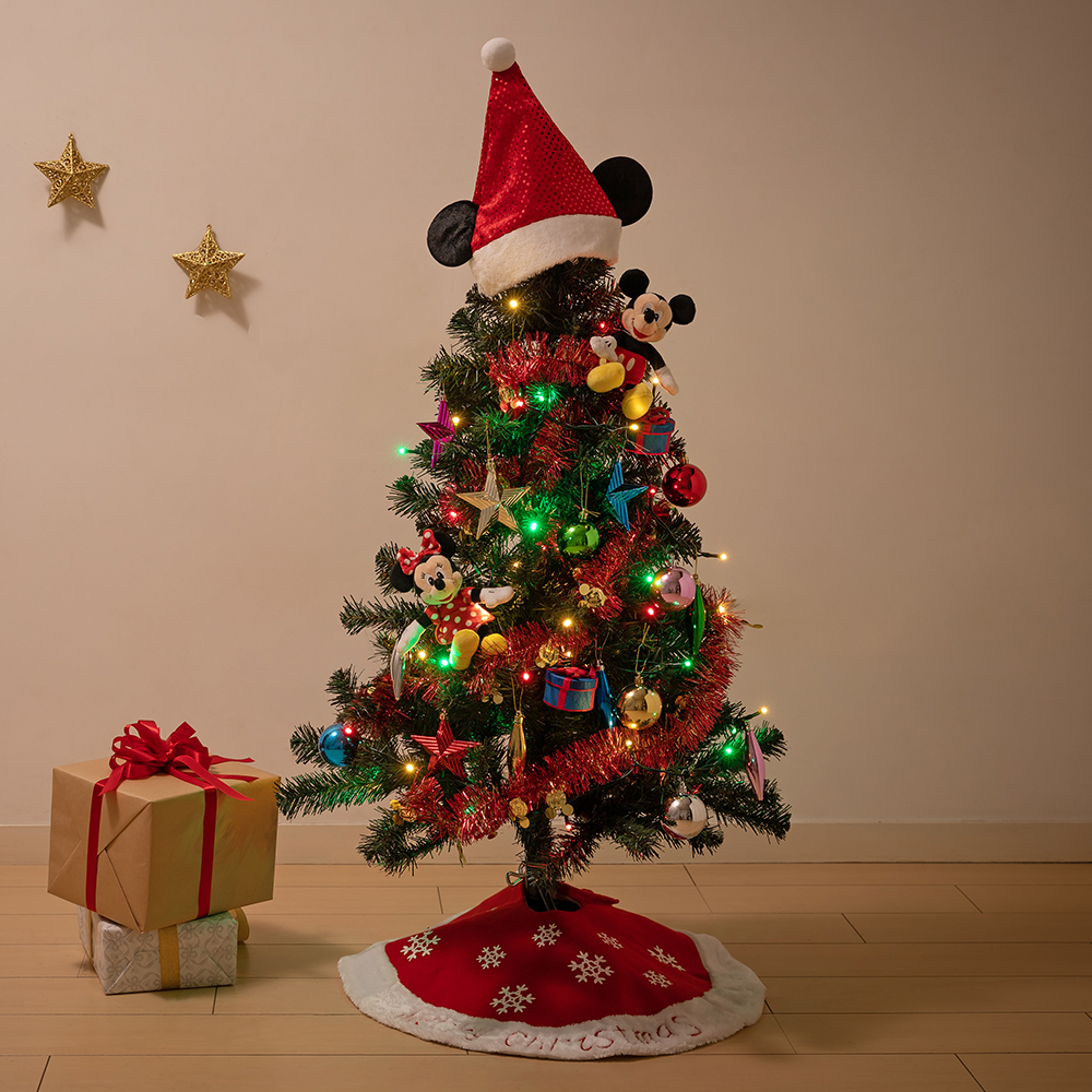 楽天市場 ディズニー クリスマスツリーセット スペシャルクリスマス 1cm Ledライト付き ギフト プレゼント クリスマスギフト クリスマスプレゼント 飾り 花 贈り物 予約 フラワーギフト 誕生日 お祝い 記念日 サプライズ オーナメント おしゃれ イイハナ