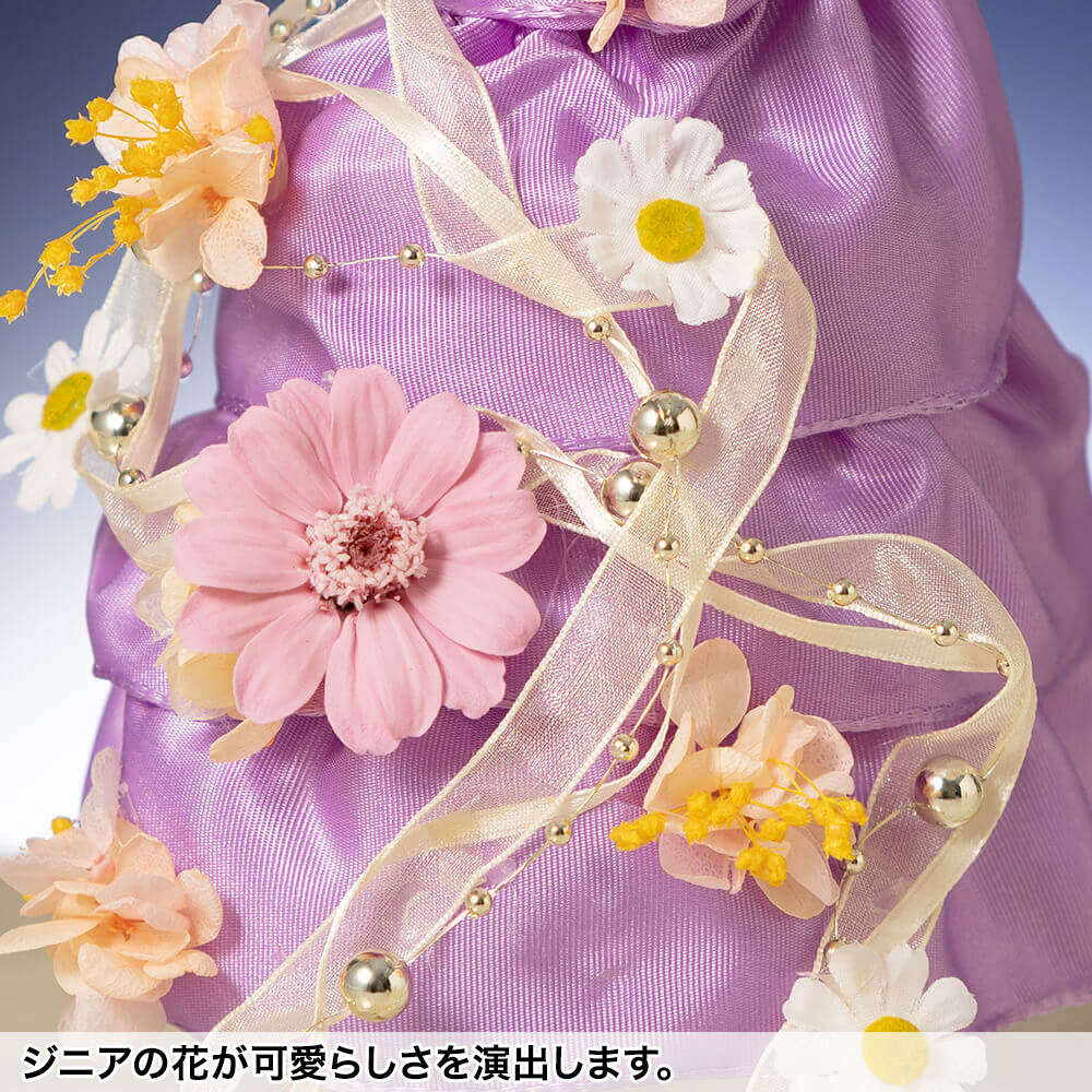 ディズニー プリザーブドフラワー お花 誕生日 プレゼント「disney プリンセスドレス シリーズ」 ディズニープリンセス ベル シンデレラ オーロラ 姫 ラプンツェル